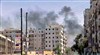 تصویر انفجار در ساختمان تلويزيون سوريه