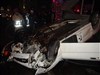 تصویر راننده مست سفارت عربستان، پراید را نصف کرد و راننده اش را کشت