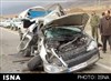 تصویر یک کشته و 4 مجروح در تصادف زنجیره‌ای 8 خودرو در آزادراه کرج – قزوین 