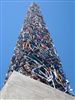 تصویر مجسمه ای به ارتفاع ۲۰ متر از جنس دوچرخه + عکس
