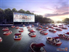تصویر پاریس با رعایت فاصله اجتماعی رودخانه سن را به یک سینمای شناور تبدیل می‌کند!