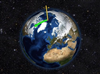 تصویر تغییرات آب و هوایی محور زمین را نامتعادل کرد!/مختل شدن فرآیند طبیعی تقسیم وزن زمین 